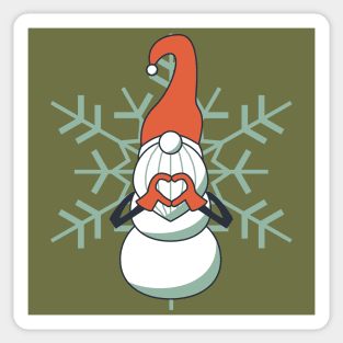 Snow Gnome snowman Sticker